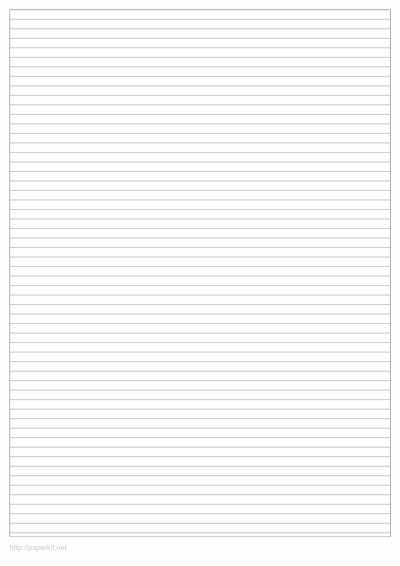 Lined paper template - Paperkit