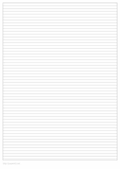 Printable Graph Paper with one line every 5 mm on A4 paper